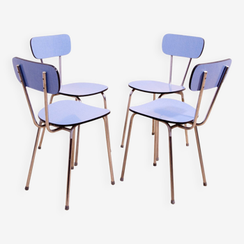 Midcentury Czechoslovak colored formica cafe chairs, 1960´s, set of 4