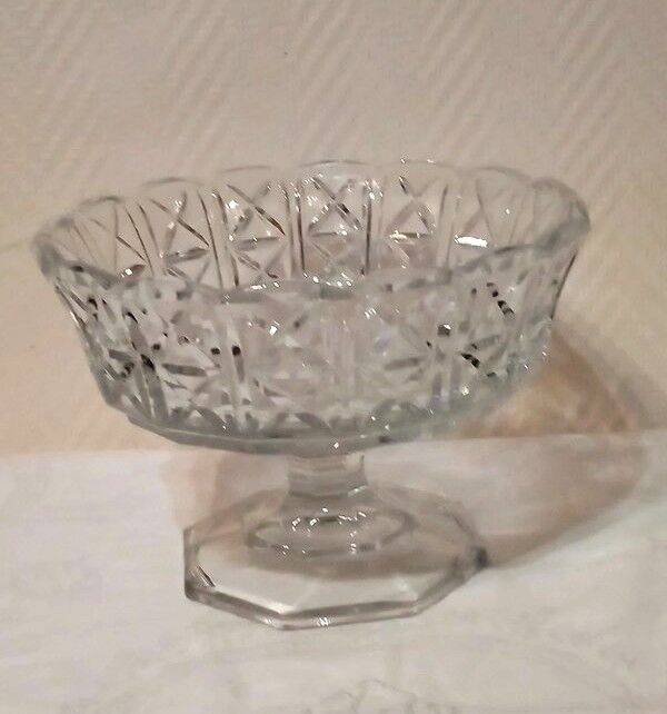 Fruit cup candy on crystal stand
