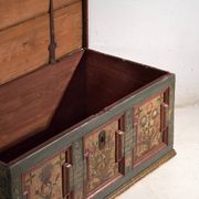 Antique wedding chest painted in pine – Austro-Hungarian Empire, Year 1775