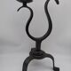 Brutalist wrought iron candle holder. Birds .