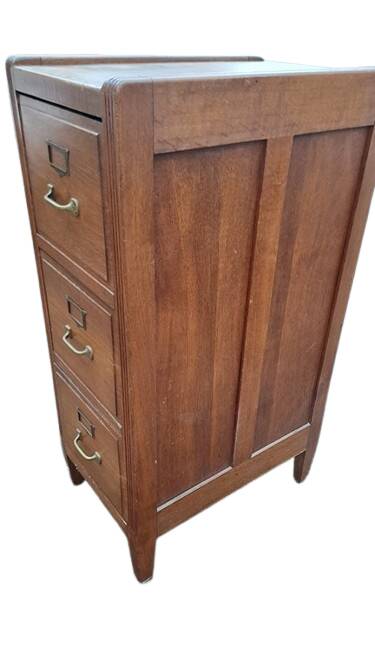 Art Deco 3-drawer filing cabinet
