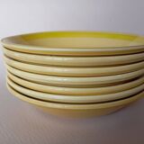 7 Gien "Sun" soup plates