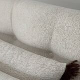 Modernist canapé design – Completely reupholstered in Pierre Frey fabric.