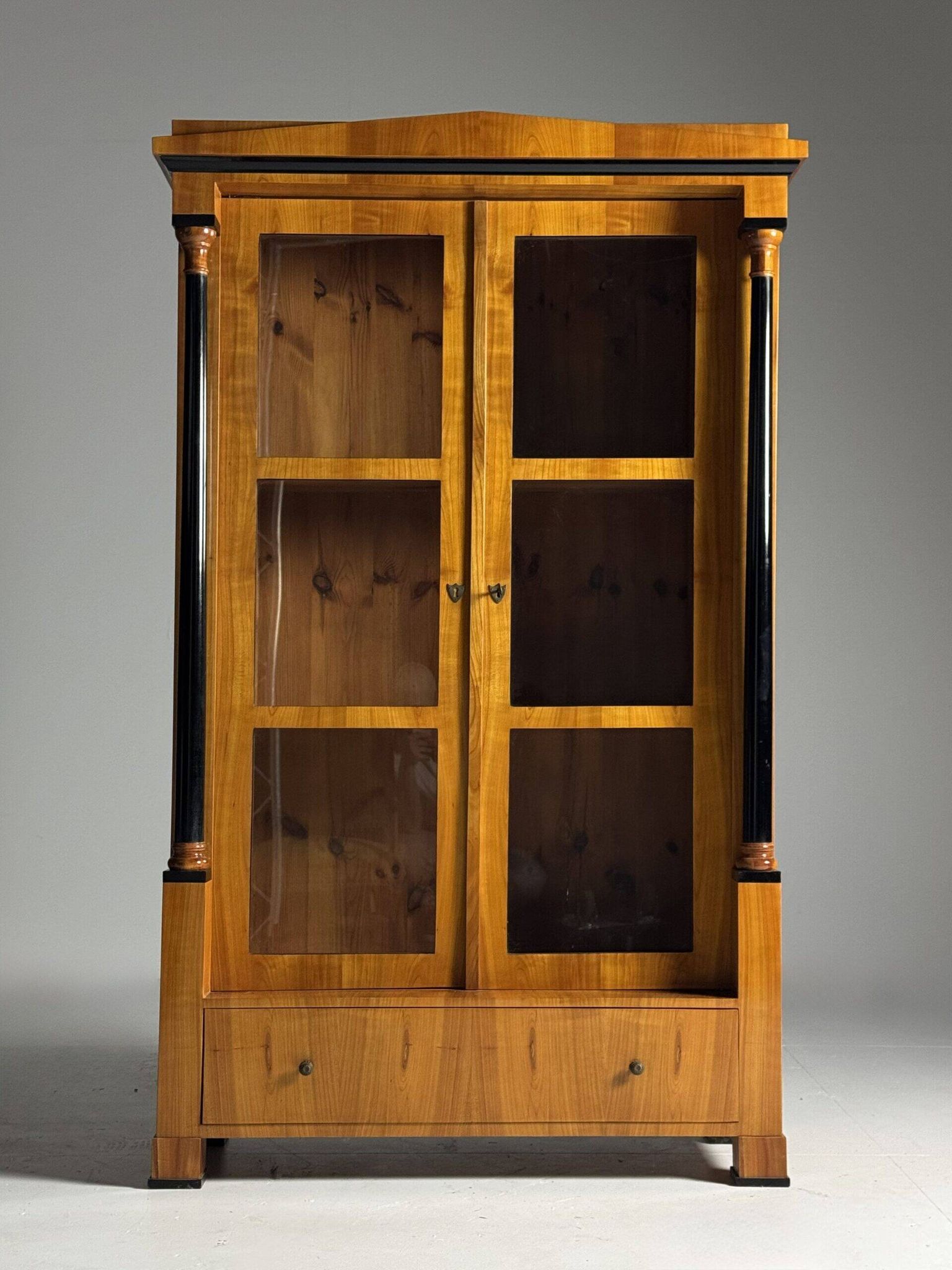 German Biedermeier display cabinet 19th century