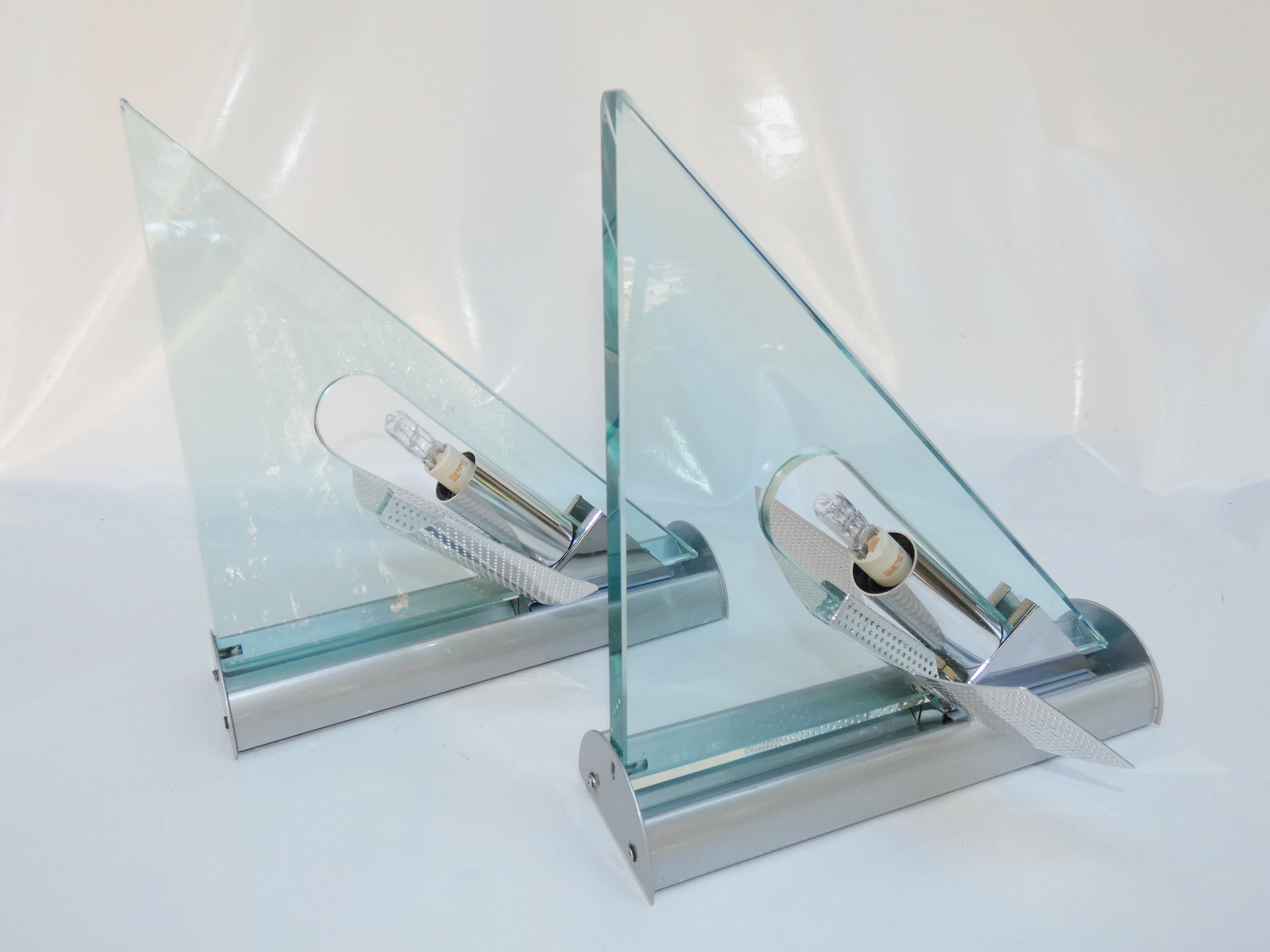 Artemide - pair of appliques icaro design carlo forcolini vintage modernist