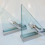 Artemide - pair of appliques icaro design carlo forcolini vintage modernist