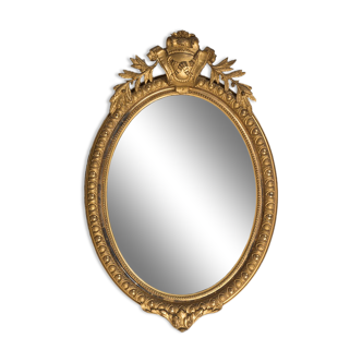 Miroir ovale du 19e siècle