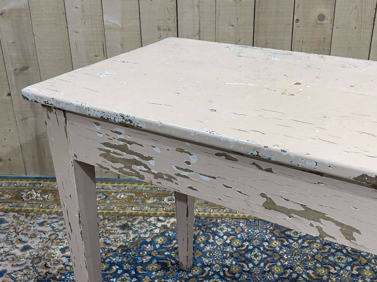 Beech desk table from the 1950s