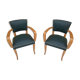 Paire de fauteuils bridge 1950