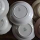 6 mismatched deep plates in floral colours from Digoin, Sarreguemines, Gien.