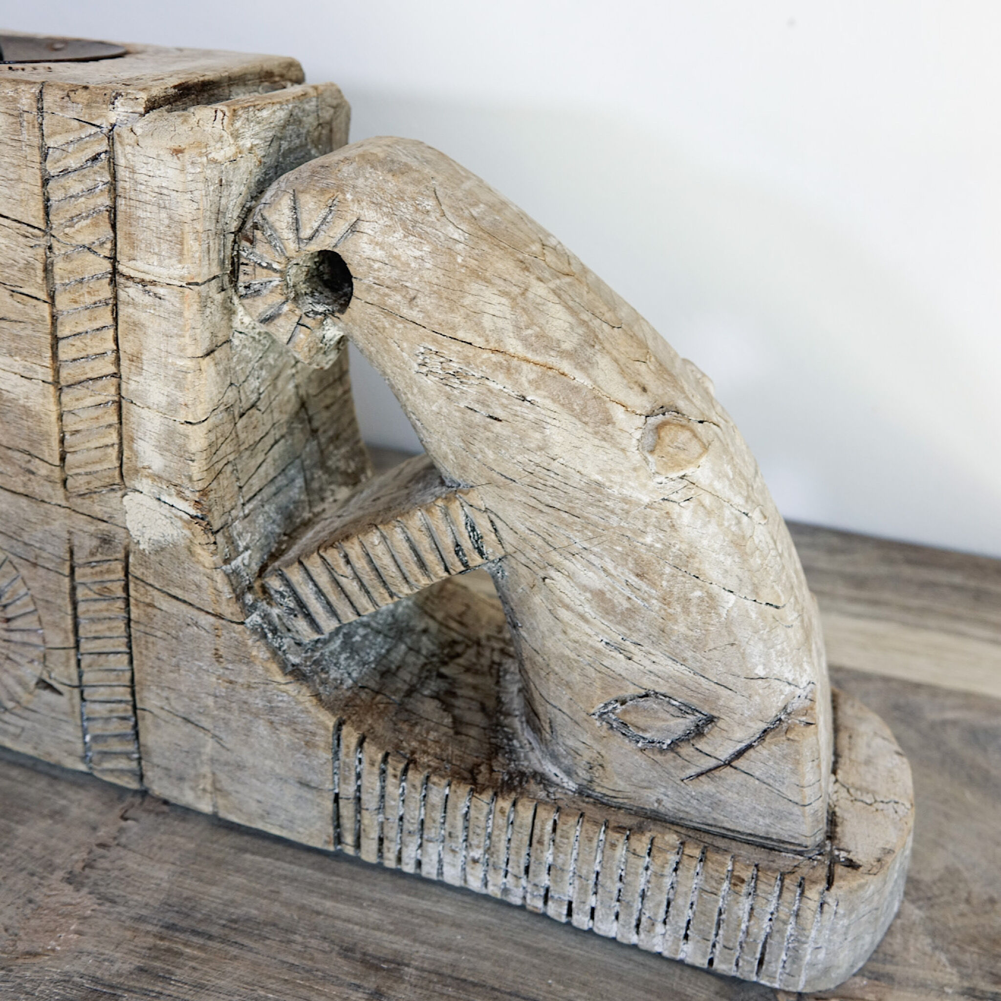 Wooden candle holder