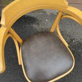 FISCHEL THONET 1950 Bentwood Armchair American Office Style Viennese Bentwood Armchair