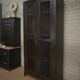 Tolix 2-door metal wire mesh cabinet