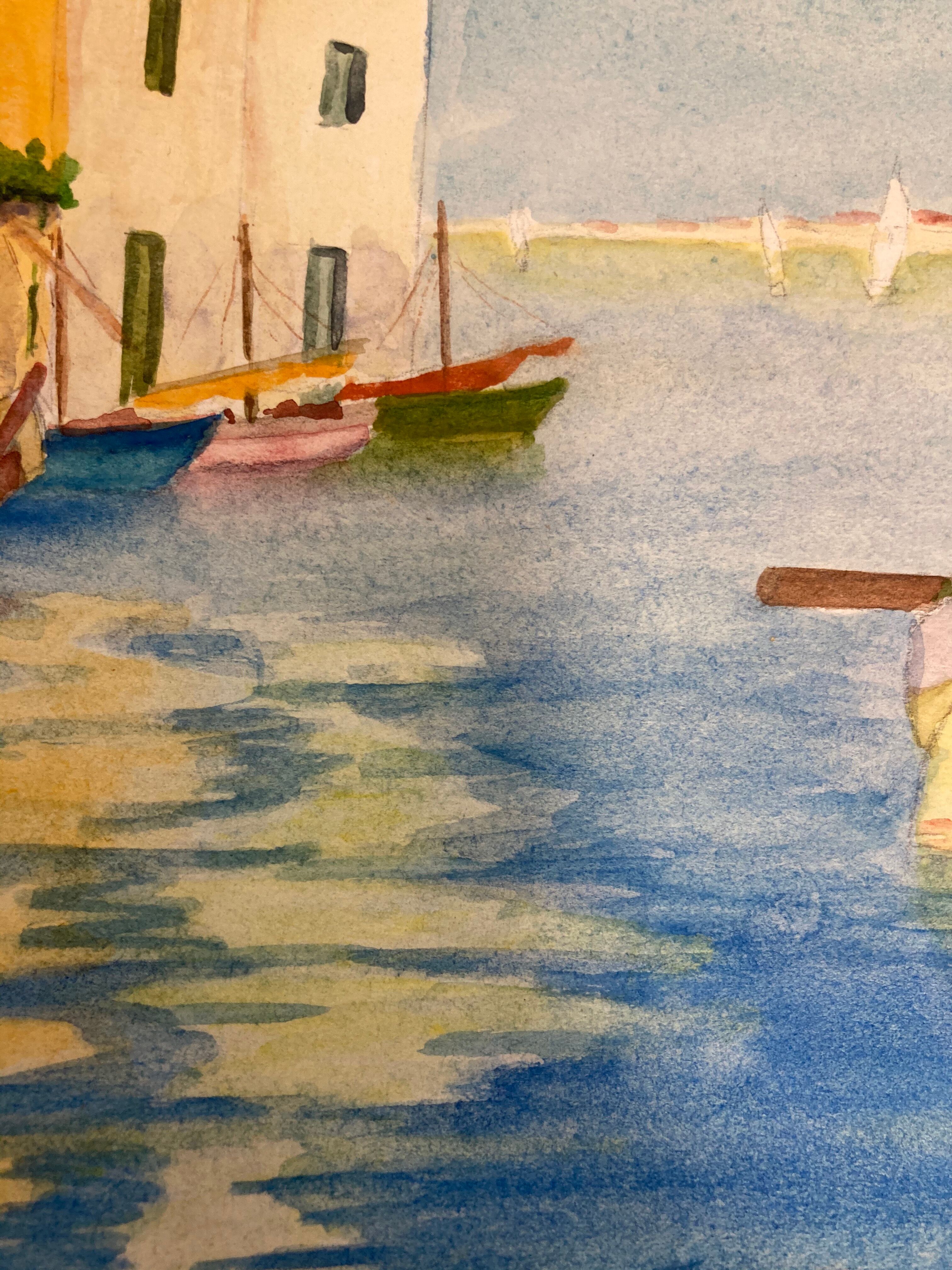 Aquarelle marine vintage
