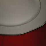 6 Art Deco flat plates, in Limoges porcelain