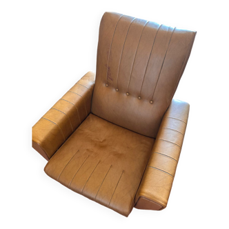 Vintage skaï armchair