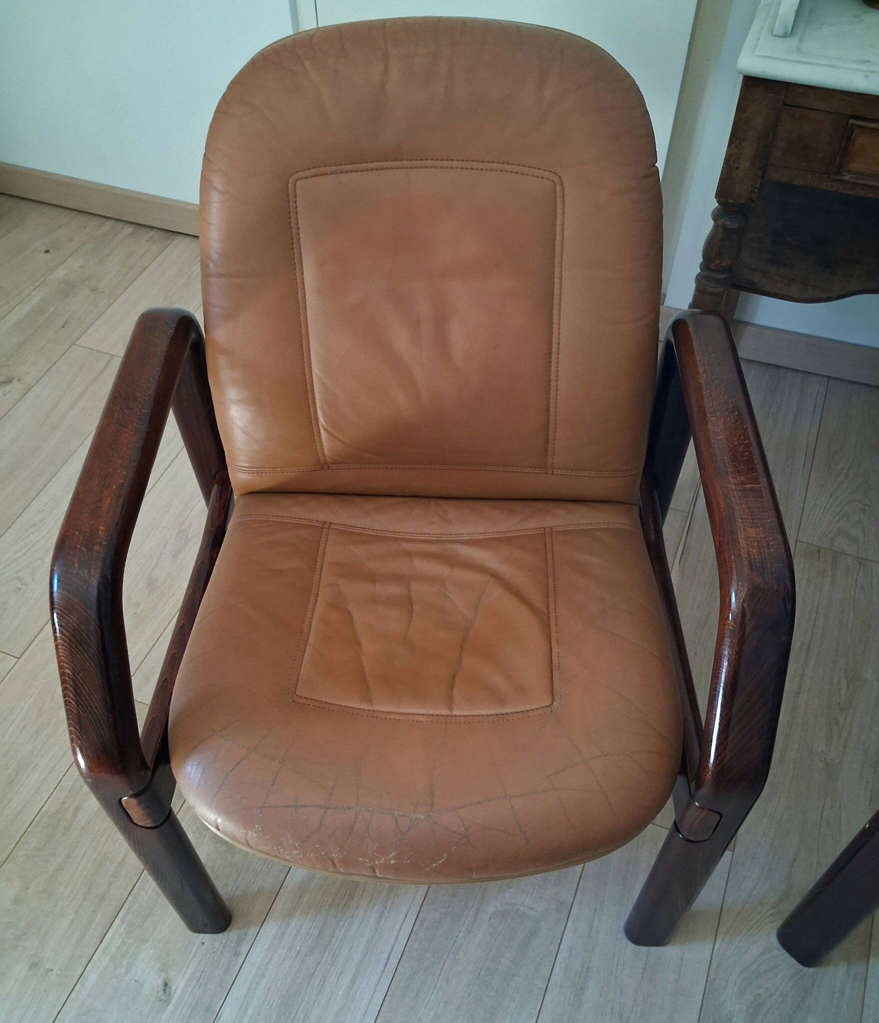 Pair of lounge armchairs from the high-end brand ATAL.
