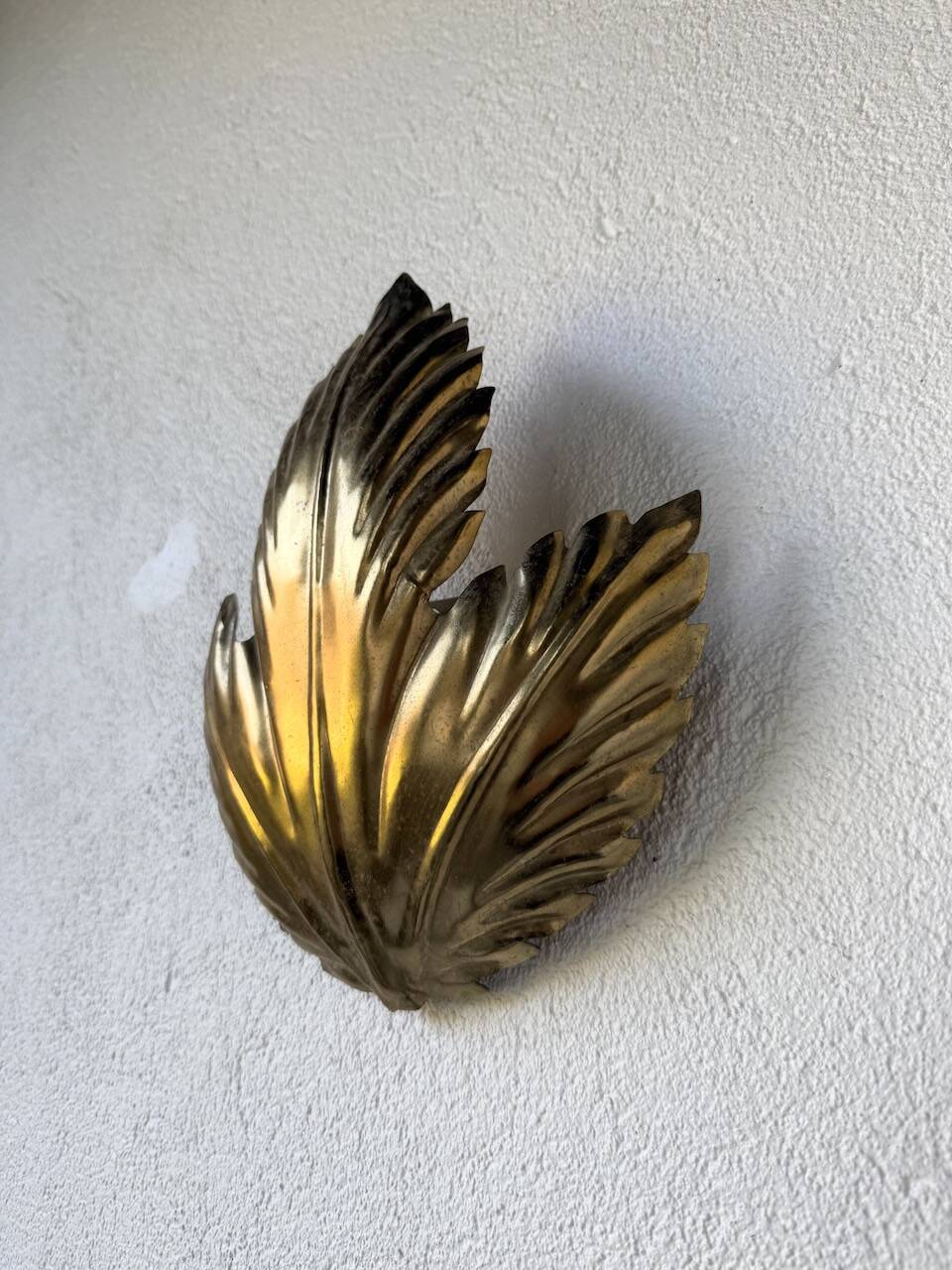 Applique fleur dorée années 70