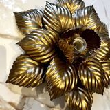 Applique fleur dorée