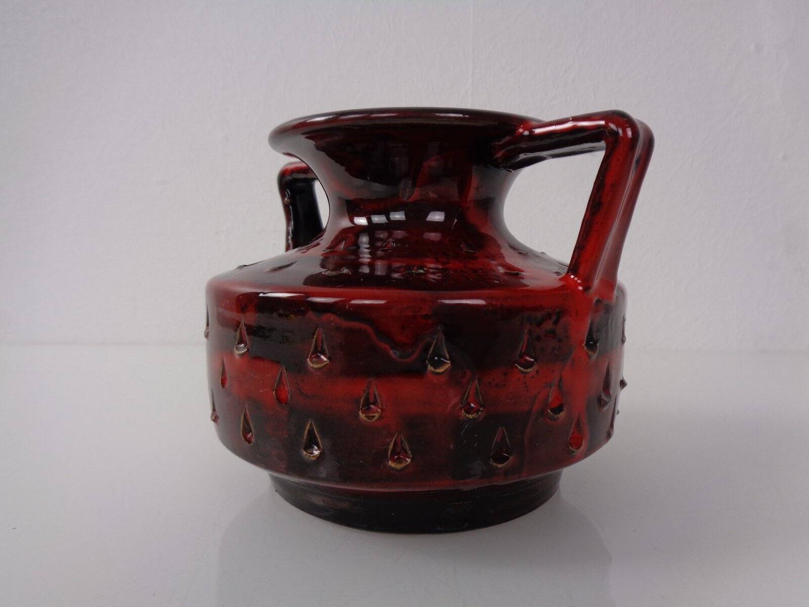 Italian Strawberry Ceramic Vase by Fratelli Fanciullacci for Bitossi, 1960s