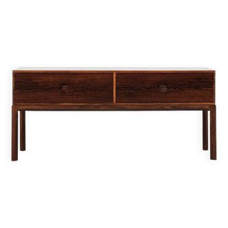Commode danoise vintage à 2x2 tiroirs en palissandre par Kai Kristiansen pour Aksel Kjersgaard 1960