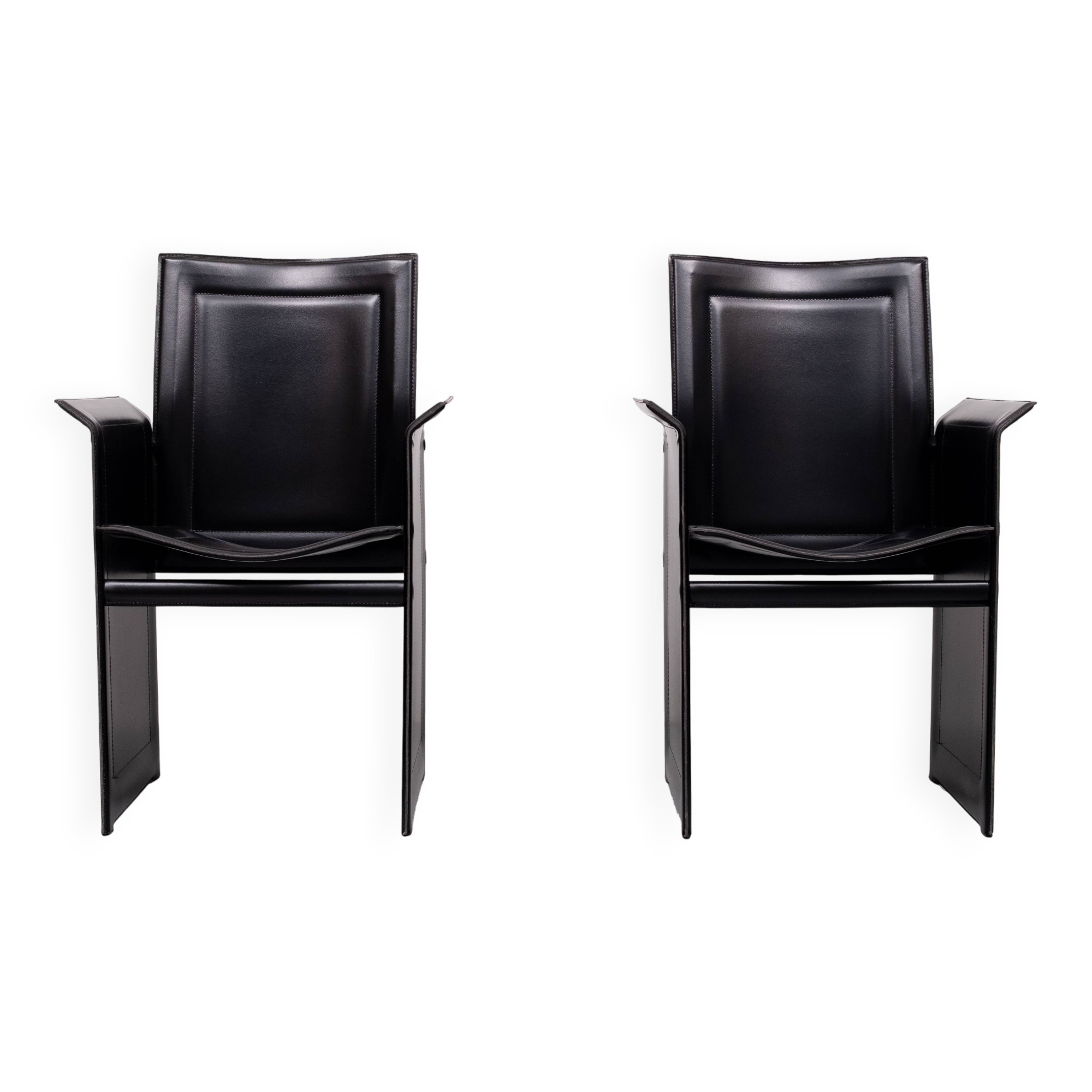 Pair Arm Chairs Arrben model solaria 1970s Italy