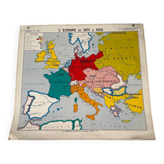 Carte n 232 : L’Europe de 1871 à 1914