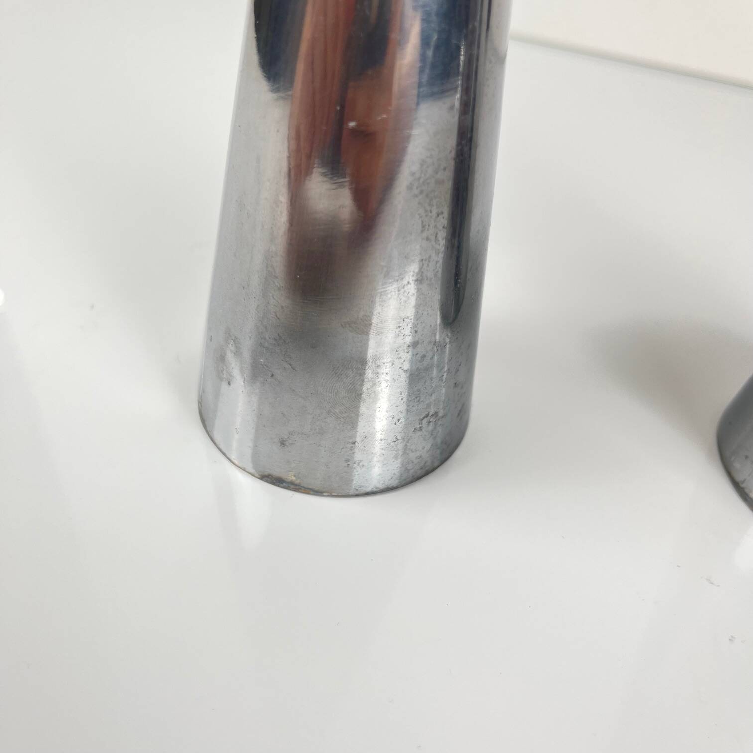 Steel candle holder duo by Erika Pekkari for IKEA