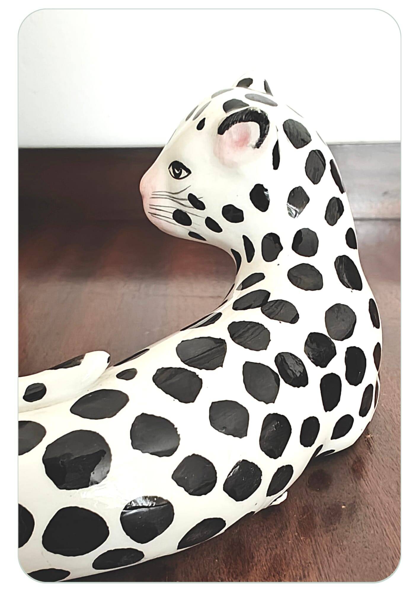 Mid Century Modern Italian Leopard Sculpture