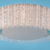 Superb glass tube ceiling light from Murano by Doria, Germany, 1960s.