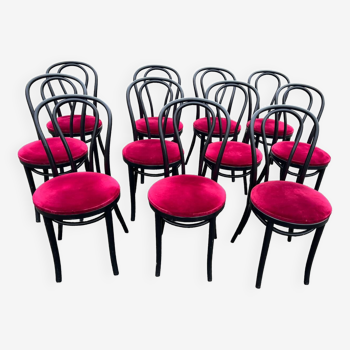 Lot de 11 chaises bistrot