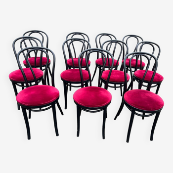 Set of 11 bistro chairs