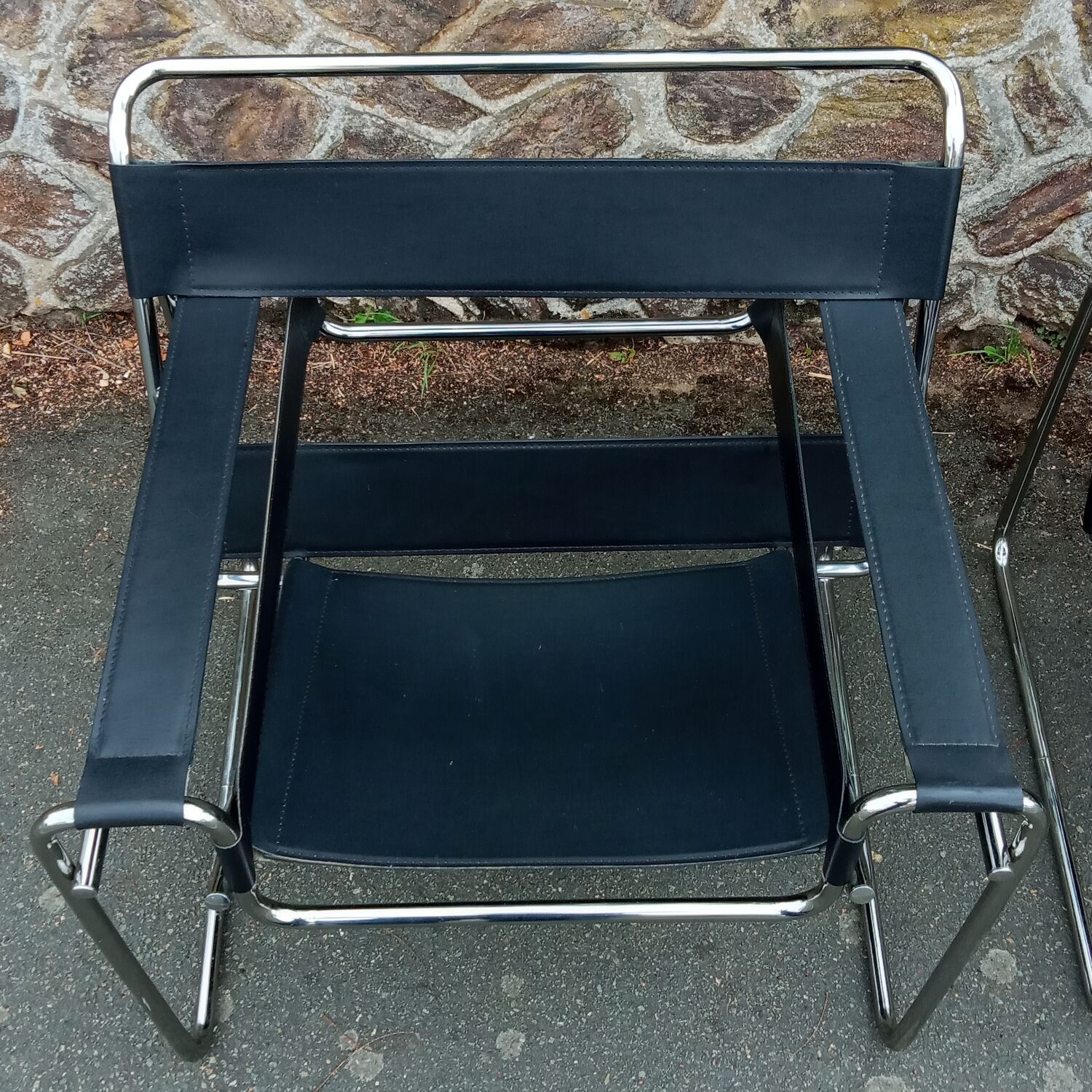 Pair of Wassily armchairs by Marcel Breuer