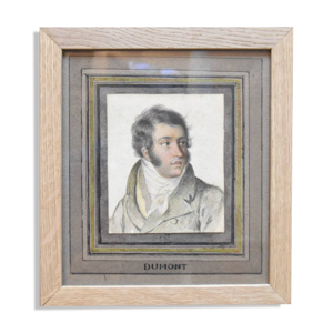 Dessin, portrait de jeune - 1820