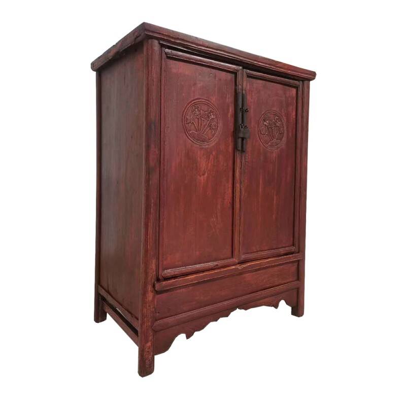 Antique Chinese wardrobe from the Qing dynasty.