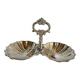 Vintage silver-plated shell display stand
