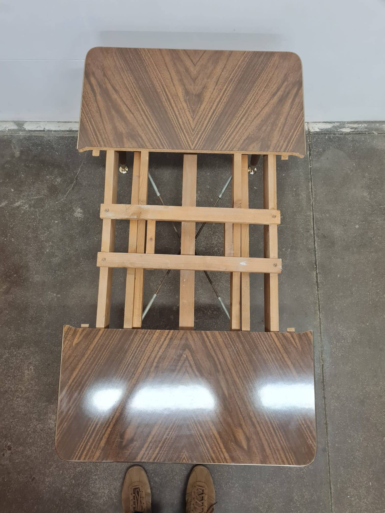 Mid Century Folding Out & Lifting Coffee / Dining Table, Germany 1960s