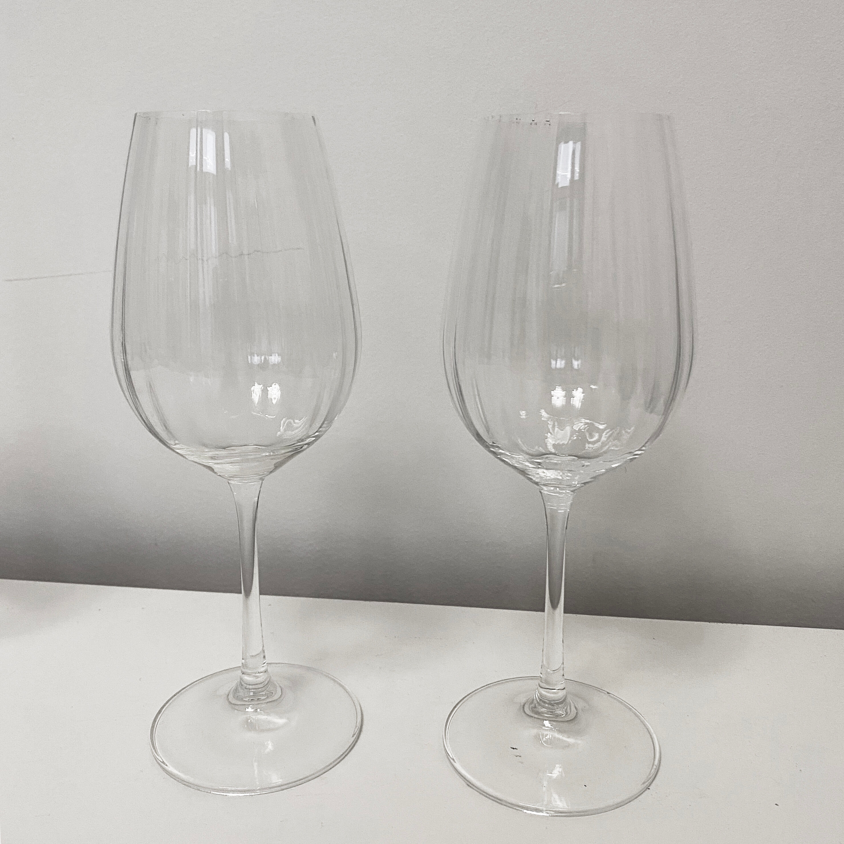 Lot de 6 verres à vin cristal