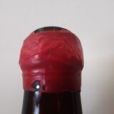 Vintage xxl bottle (46cm)in amber blown glass