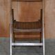 Suite de six chaises pliantes steamer en chêne anglais circa 1900-1920