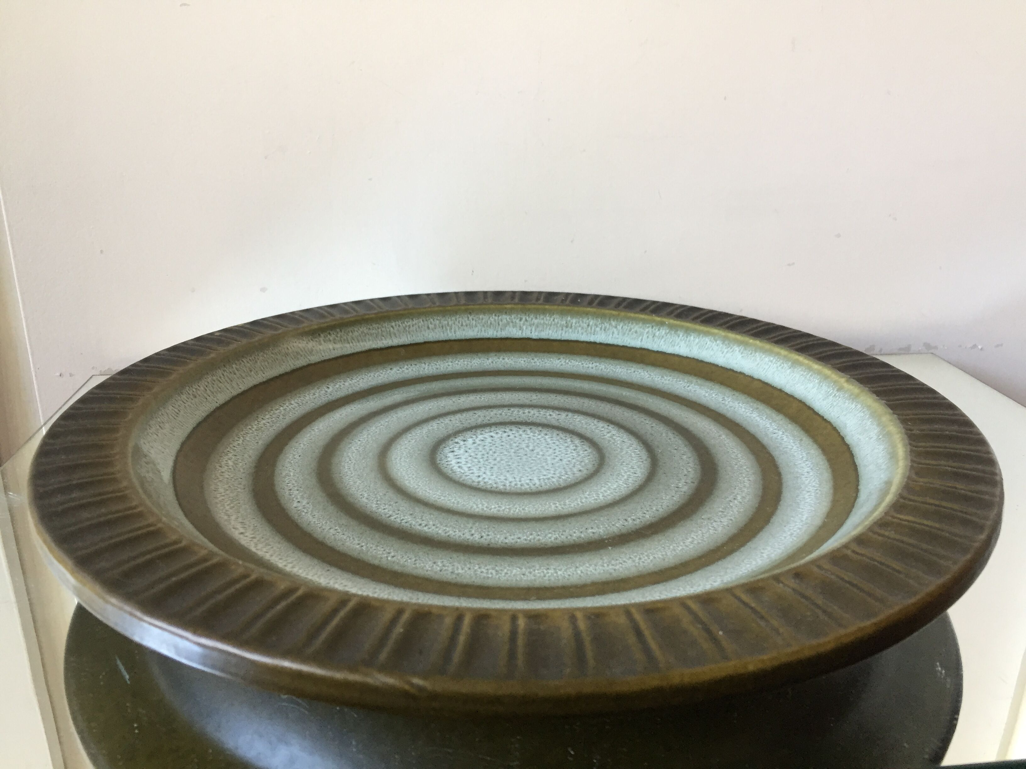 Assiette Knabstrup Denmark 1960’s Glazed Ceramic Decorative plate