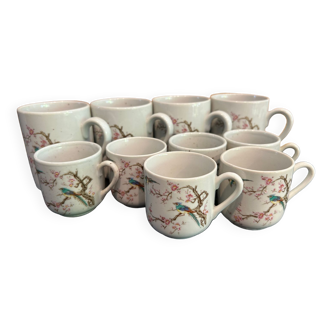 Ensemble coréen de 4 mugs et 6 tasses à café