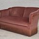 1960s, Danish 2-seater sofa, original pink furniture velour.