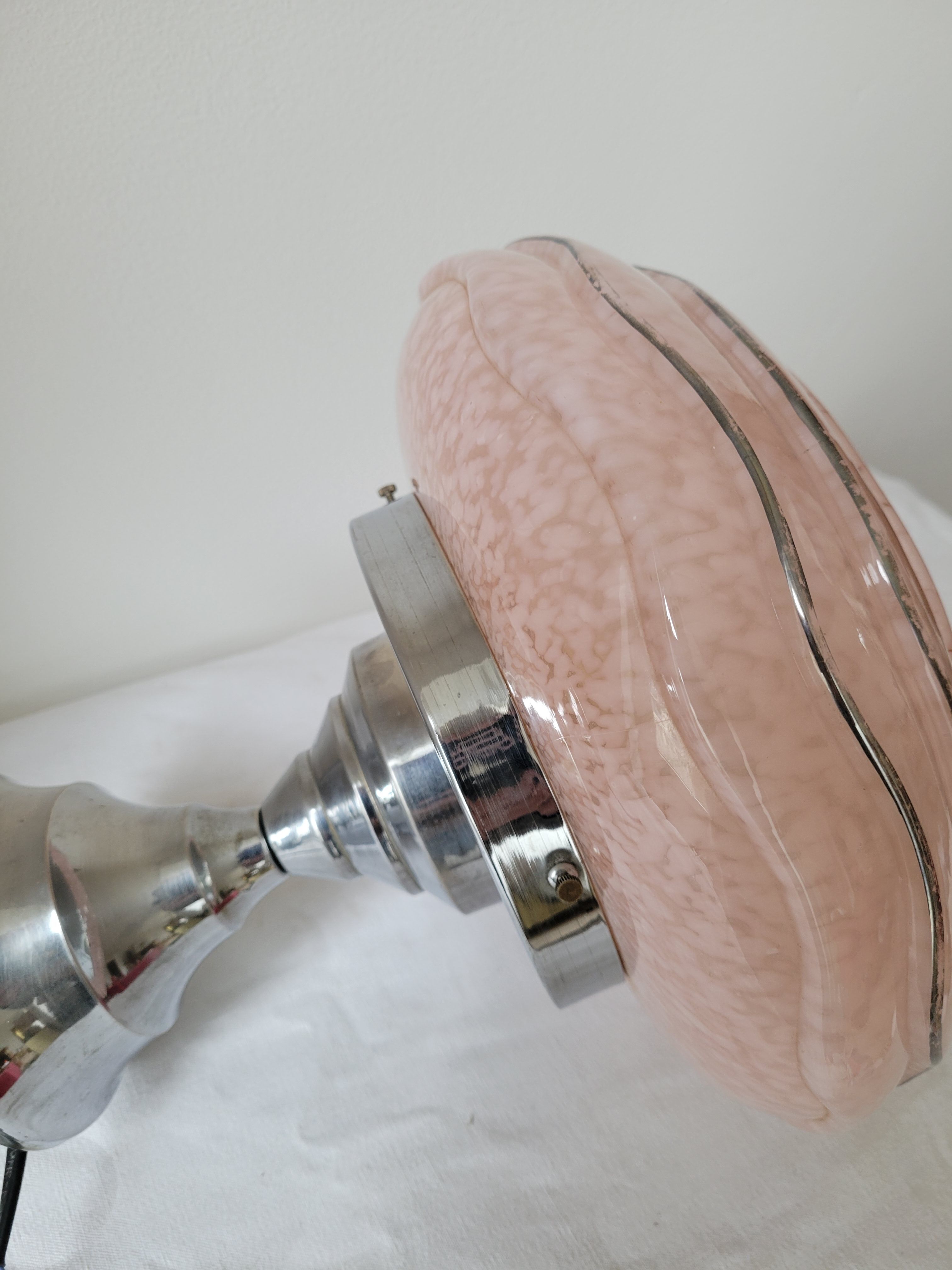 Pink Clichy glass ceiling light