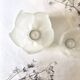 Pair of "Lotus" frosted glass candle holders – Leonardo