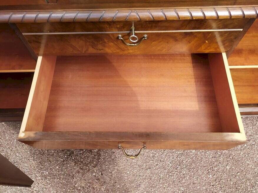 Louis XV Sideboard - Canework - Display Case - 4 Drawers - Wood