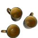 Quimper Odetta, three numbered cider cups signed from around 1920.