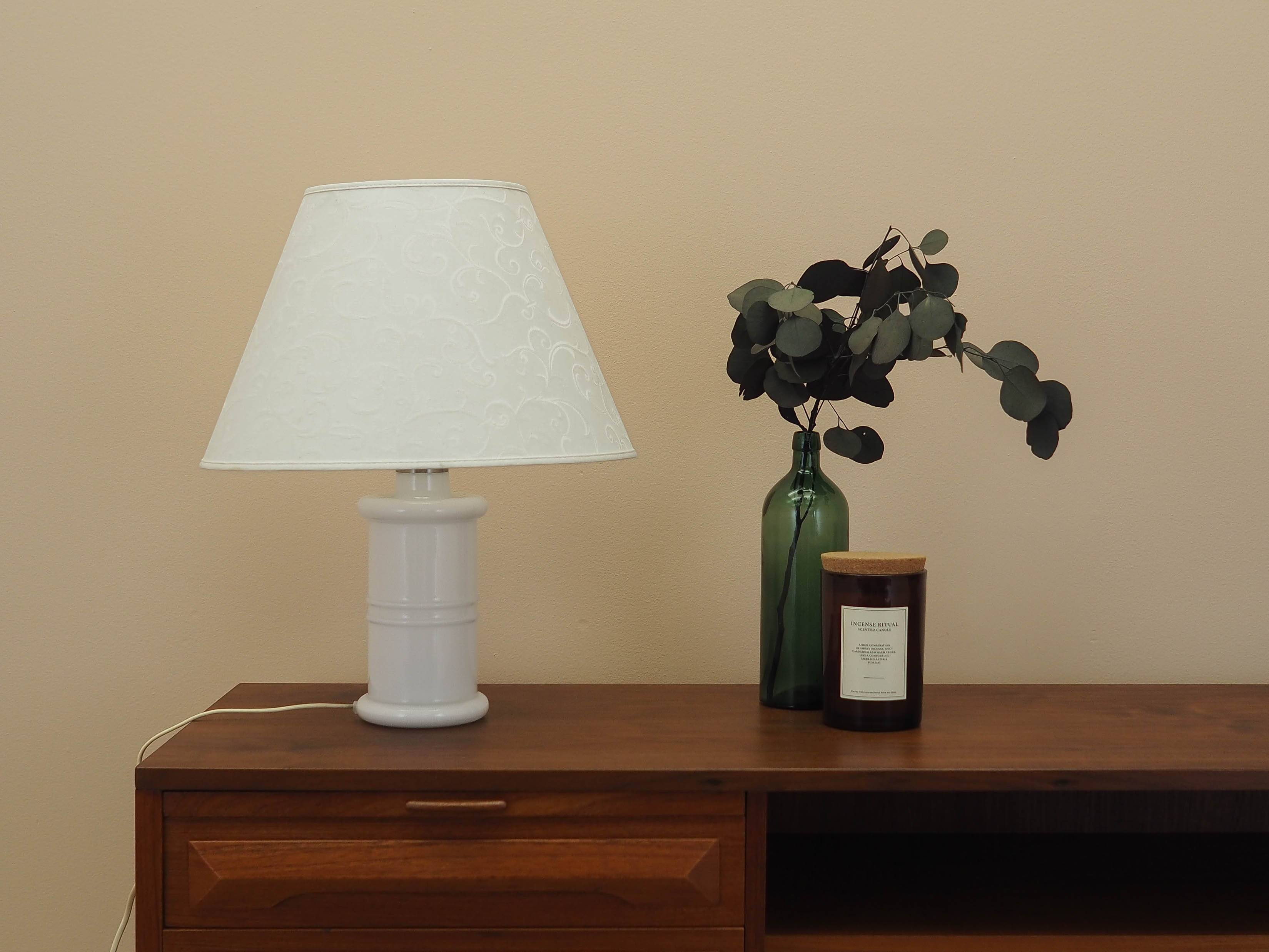 Holmegaard Glass Desk Lamp, Danish Design, 1970s