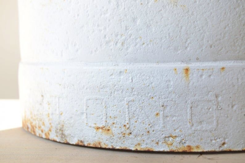 1940s white milk can
