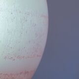 Grande lampe de table en verre de Murano satiné et corrodé Swirl de VeArt, années 80.